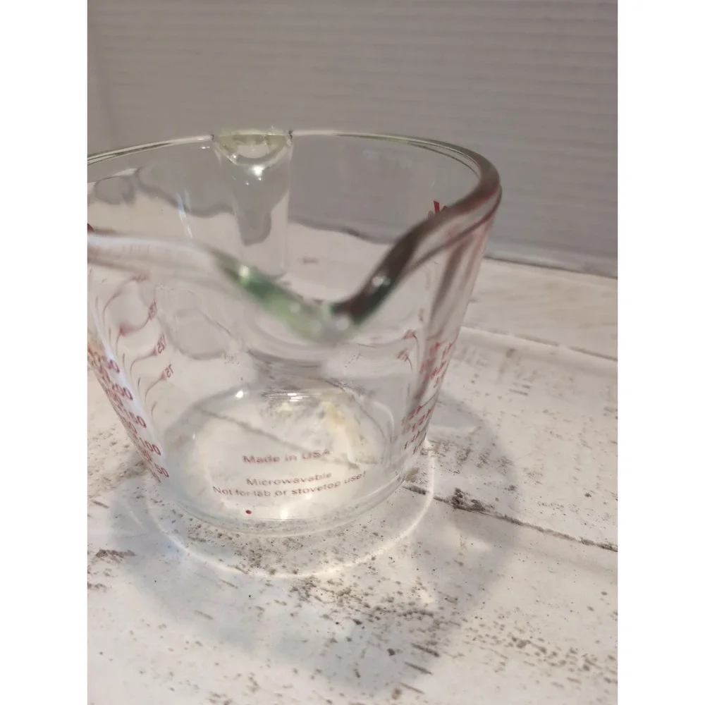 Pyrex 1 Cup Measuring Cup Glass Microwave Dishwasher Safe Made in USA